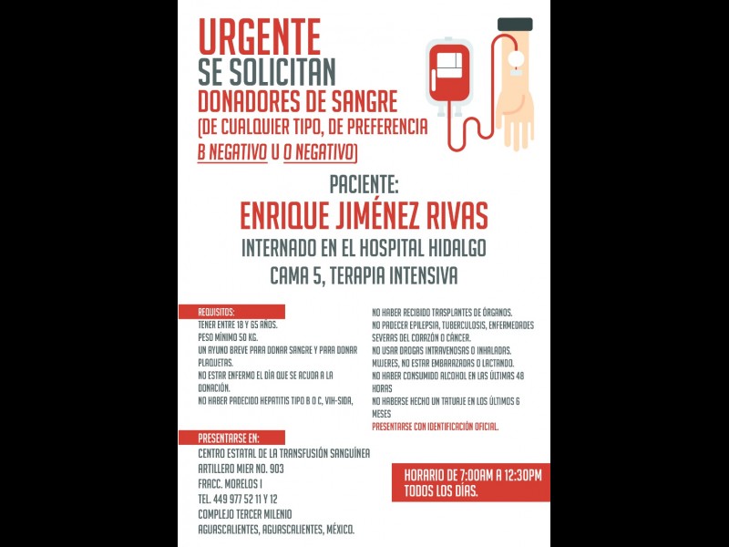 Se Solicitan Donadores De Sangre TermÁpolis