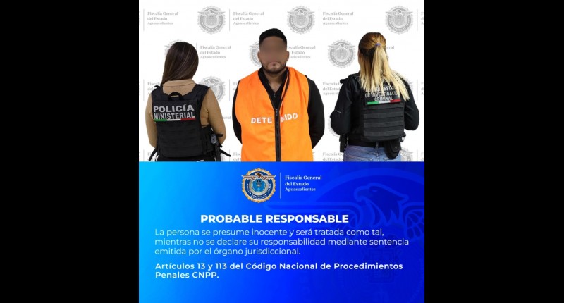 DETIENEN EN AGS A SUJETO ACUSADO DE VIOLAR A UNA PERSONA 