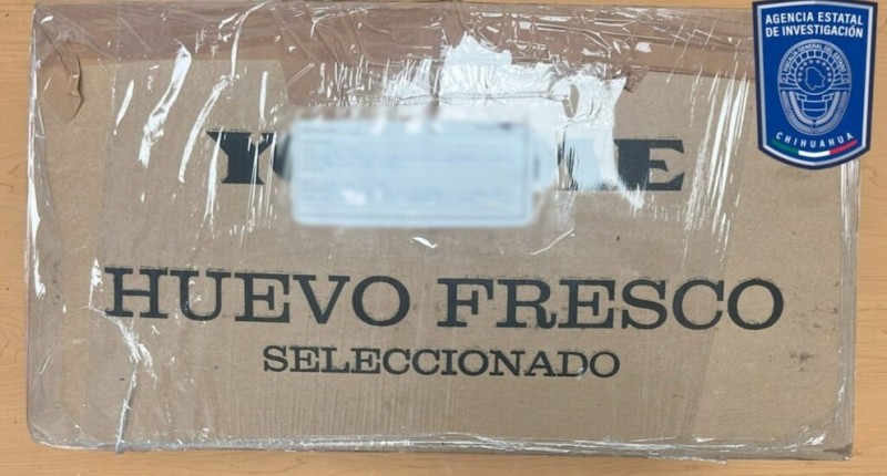 ASEGURAN MÁS DE 90 KILOS DE MARIHUANA ESCONDIDOS EN CAJAS DE HUEVO EN CHIHUAHUA