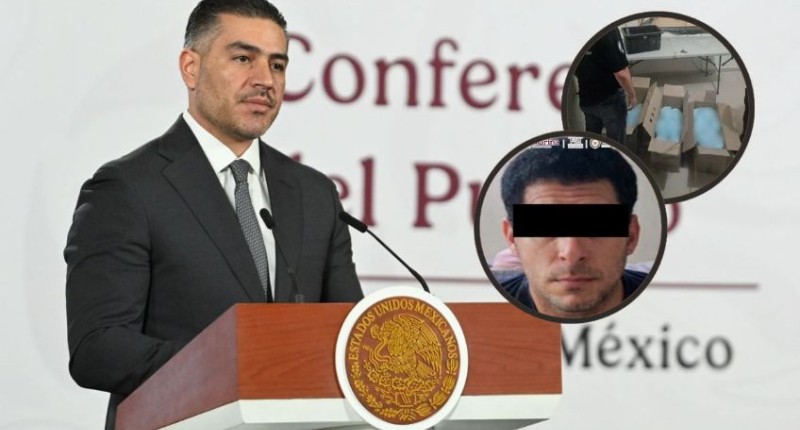 GARCÍA HARFUCH INFORMA DEL ASEGURAMIENTO DE 270 KILOS DE FENTANILO, EQUIVALENTES A 14 MILLONES DE DOSIS