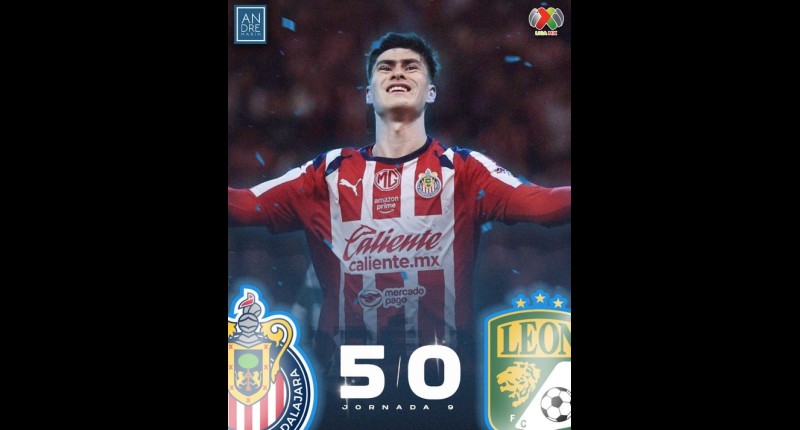 CHIVAS GOLEA 5-0 AL LEÓN Y RECUPERA EL LIDERATO DE LA TABLA