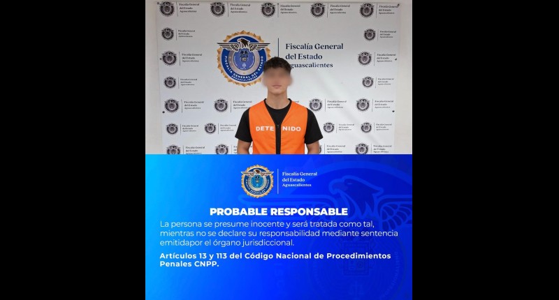 A PROCESO SUJETO QUE ROBÓ E HIZO DESTROZOS EN EL DOMICILIO DE SU PADRASTRO EN VILLAS DE LA CONVENCIÓN, EN AGS