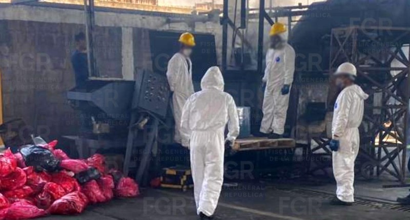FGR INCINERA EN EDOMEX MÁS DE 120 TONELADAS DE SUSTANCIAS Y PRECURSORES QUÍMICOS DECOMISADOS EN SINALOA