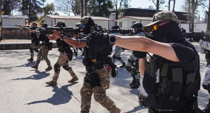 POLICÍA ESTATAL, FISCALÍA, EJÉRCITO Y GUARDIA NACIONAL CONFORMAN FUERZA DE REACCIÓN DE AGS PARA ATENDER SITUACIONES DE ALTO RIESGO