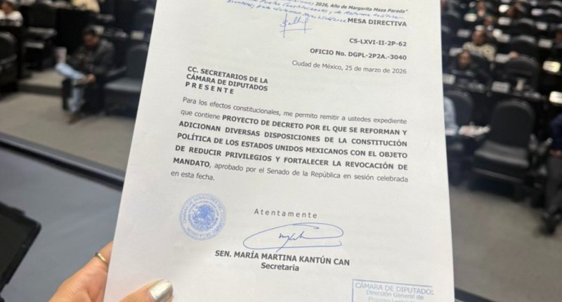 PLAN B DE REFORMA ELECTORAL LLEGA A LA CÁMARA DE DIPUTADOS, CON REVOCACIÓN DE MANDATO HASTA 2028