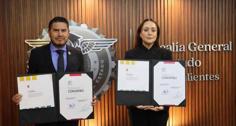 FIRMAN CONVENIO DE COLABORACIÓN EN AGS  FGE Y STJ PARA FORTALECER LA COORDINACIÓN INTERINSTITUCIONAL