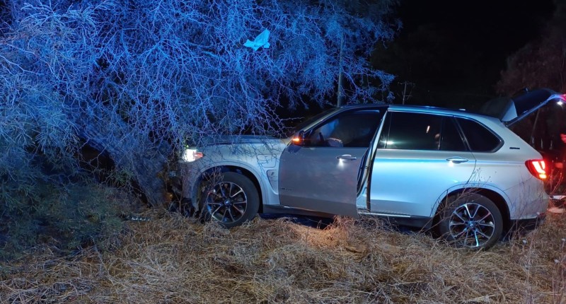 AUTOMOVILISTA CHOCÓ CONTRA UN ÁRBOL EN AVENIDA SIGLO XXI