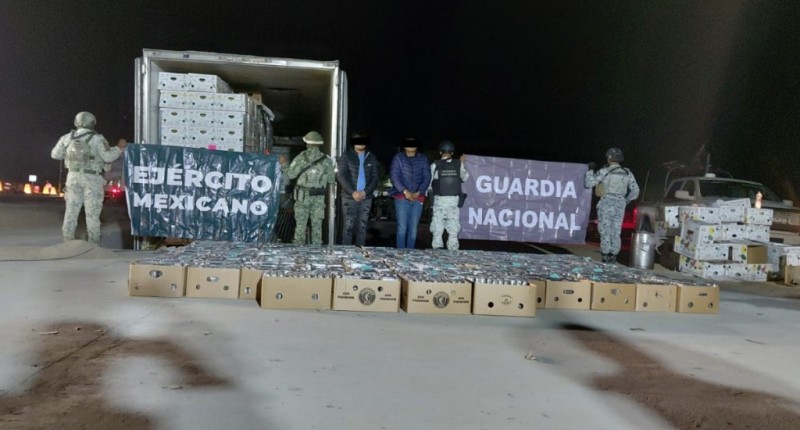 ASEGURAN TRACTOCAMIÓN CON 1,800 KILOGRAMOS DE DROGA EN SONORA
