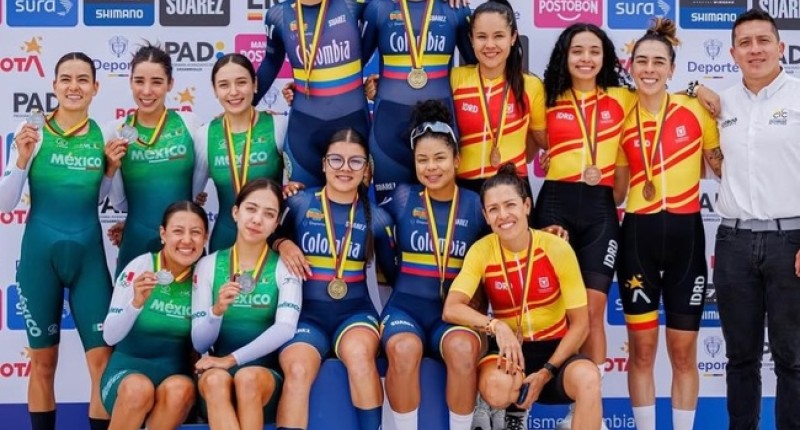 SEIS MEDALLAS PARA MÉXICO EN EL ARRANQUE DEL TORNEO INTERNACIONAL DE CICLISMO DE PISTA EN COLOMBIA