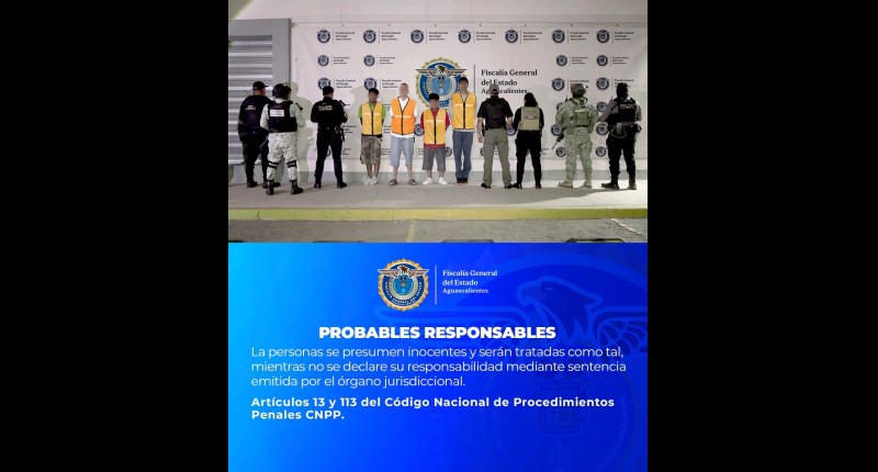 CAEN Y VINCULAN A CUATRO GENERADORES DE VIOLENCIA EN LA CIUDAD DE AGUASCALIENTES 