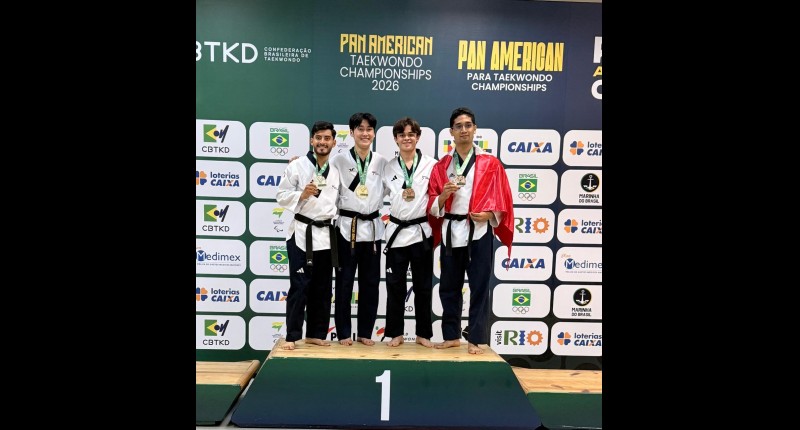 OBED MARTÍNEZ MEDINA, DE AGS, GANA BRONCE EN PANAMERICANO DE TAEKWONDO