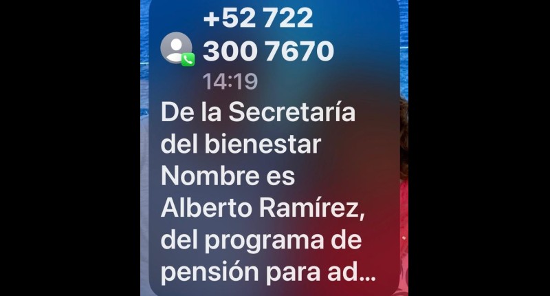 ADULTO MAYOR DE AGS FUE VÍCTIMA DE EXTORSIÓN TELEFÓNICA POR FALSO PERSONAL DEL BIENESTAR; LE ROBARON 17 MIL PESOS
