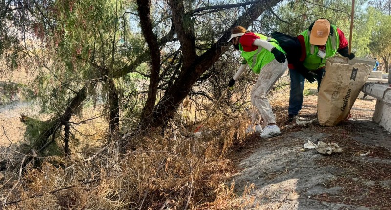 MÁS DE 7 MIL 600 TONELADAS DE RESIDUOS SE HAN RETIRADO DEL RÍO SAN PEDRO, EN AGS,  ESTE AÑO