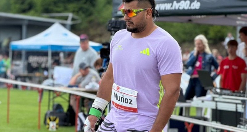 MEXICANO UZIEL MUÑOZ CONSIGUE SU MEJOR MARCA DE LA TEMPORADA EN LANZAMIENTO DE BALA EN ALEMANIA