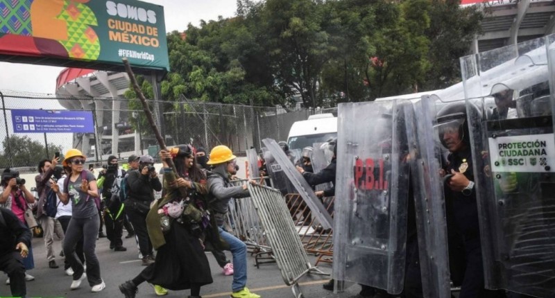 PROTESTAS DURANTE EL MUNDIAL DE FUTBOL DEJAN 12 DETENIDOS; TODOS YA ESTÁN LIBERADOS