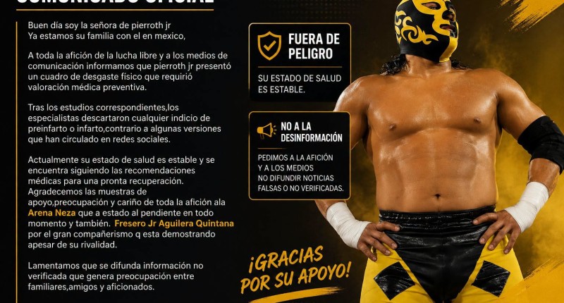 PIERROTH JR SE DESVANECE EN PLENA LUCHA Y SALE EN CAMILLA l VIDEO