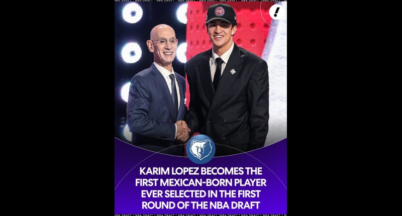 KARIM LÓPEZ SE CONVIERTE EN EL PRIMER MEXICANO QUE LLEGA A LA NBA EN LA PRIMERA RONDA DEL DRAFT; JUGARÁ CON LOS GRIZZLIES