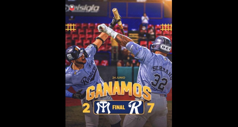 RIELEROS ASEGURA SERIE EN CASA.