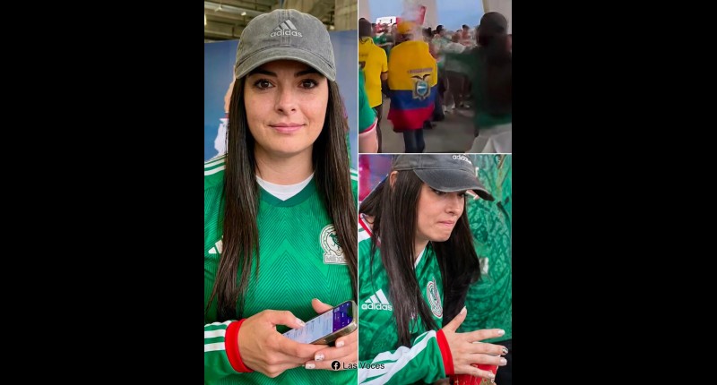 ¿QUIÉN ES EMILIA CHOMER? PIDEN IDENTIFICAR A MEXICANA QUE AVENTÓ CERVEZA A ECUATORIANO EN ESTADIO CDMX