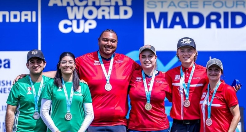 MÉXICO CONQUISTA DOS MEDALLAS DE PLATA EN LA COPA DEL MUNDO DE TIRO CON ARCO EN MADRID