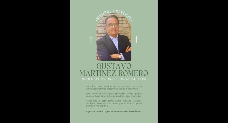 FALLECIÓ A LOS 60 AÑOS DE EDAD GUSTAVO MARTÍNEZ ROMERO, EXFUNCIONARIO Y NOTARIO PÚBLICO DE AGS