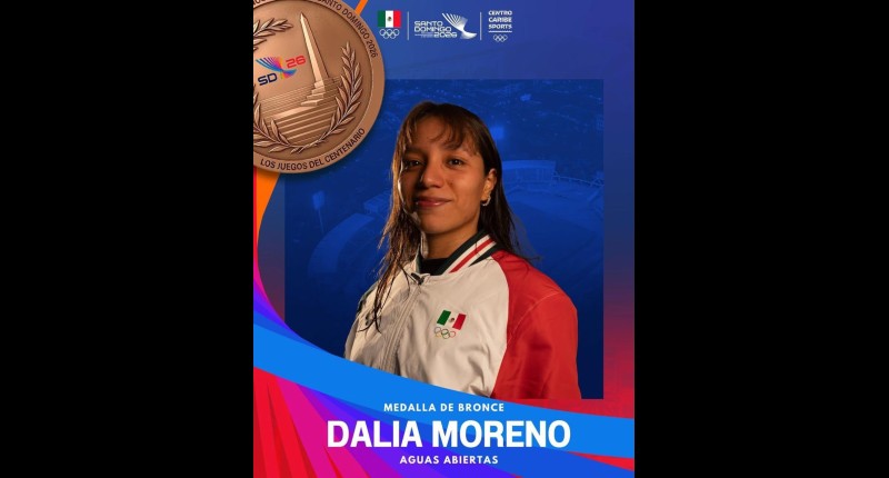 LA AGUASCALENTENSE DALIA MORENO GANA BRONCE EN AGUAS ABIERTAS DE LOS JUEGOS CENTROAMERICANOS Y DEL CARIBE 2026