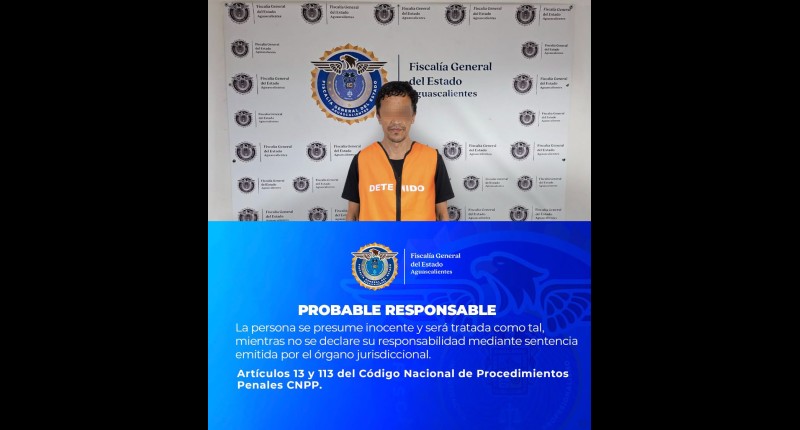 A PROCESO NARCOMENUDISTA DETENIDO EN EL FRACC. EL CEDAZO, EN AGS