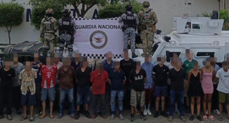 CAEN 28 INTEGRANTES DEL CÁRTEL DEL PACÍFICO EN MAZATLÁN; LES ASEGURAN ARMAMENTO Y EQUIPO TÁCTICO