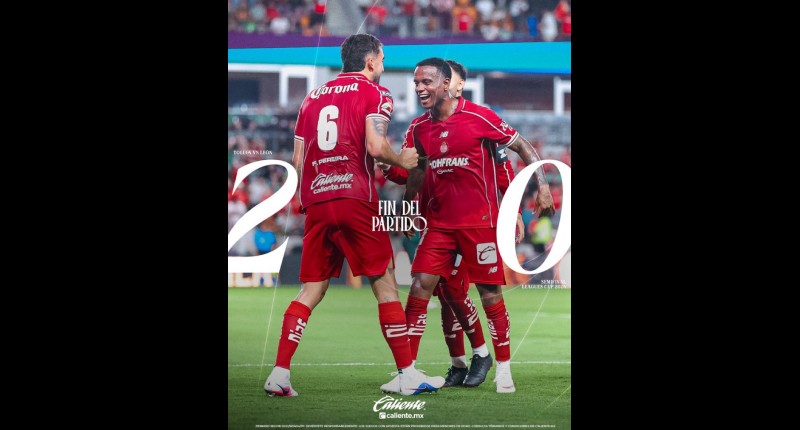TOLUCA SE IMPONE 2-0 ANTE LEÓN Y AVANZA A LA GRAN FINAL DE LA LEAGUES CUP