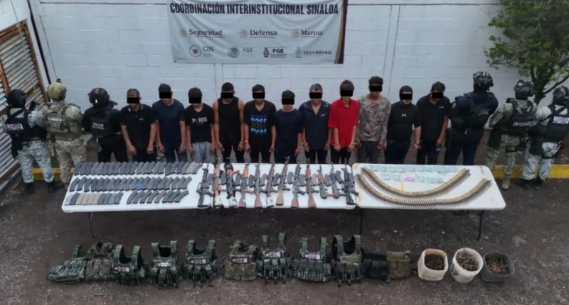 DETIENEN EN SINALOA A 11 MIEMBROS DE LOS CHAPITOS, LIGADOS AL SECUESTRO DE 10 MINEROS