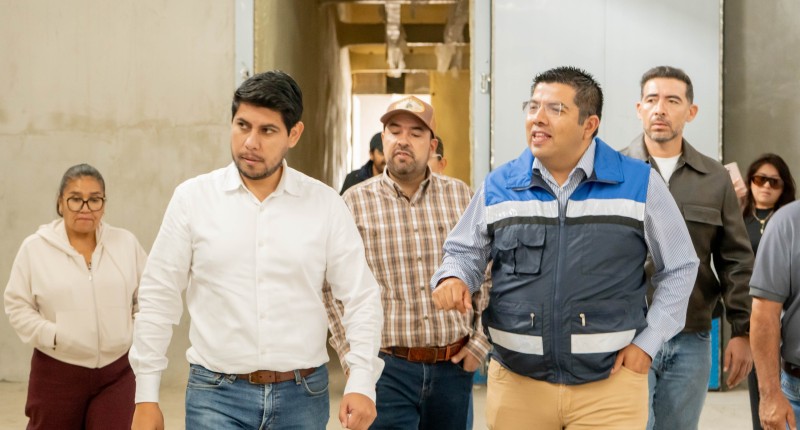 SUPERVISA CÉSAR MEDINA, JUNTO CON REGIDORES, AVANCES DEL NUEVO RASTRO MUNICIPAL DE JESÚS MARÍA