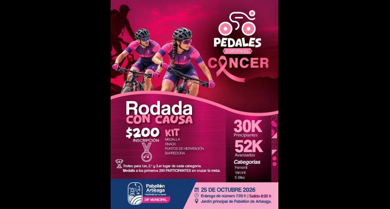 CADA PEDALADA CUENTA: ¡PEDALES CONTRA EL CÁNCER! 