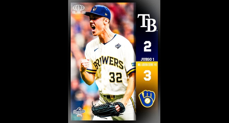 BREWERS PEGAN PRIMERO EN UNA SERIE MUNDIAL INÉDITA ANTE LOS RAYS