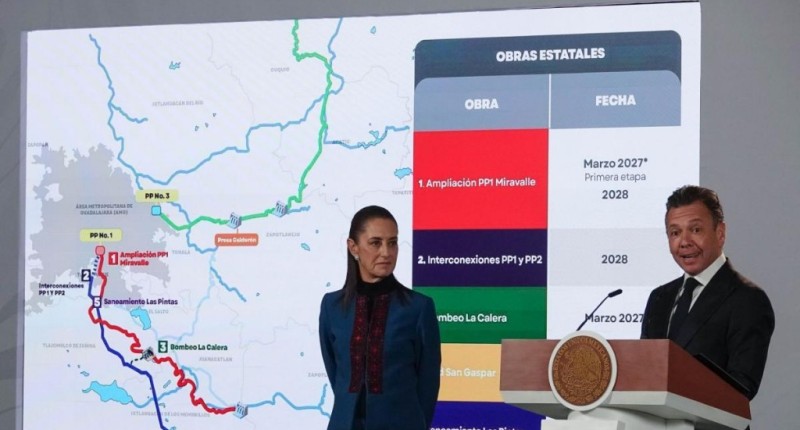 GOBIERNO FEDERAL Y JALISCO INVERTIRÁN 25 MIL MDP EN INFRAESTRUCTURA HÍDRICA PARA GUADALAJARA