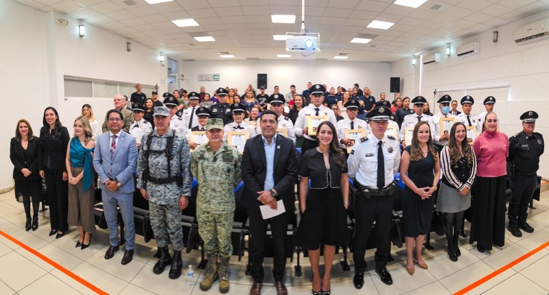 RECONOCE LEO MONTAÑEZ LA EXCELENCIA Y COMPROMISO DE LA POLICÍA MUNICIPAL DE AGUASCALIENTES